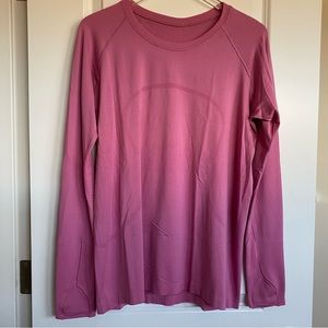 Lululemon Swiftly Tech 2.0 Long Sleeve Pink Blossom Size 14